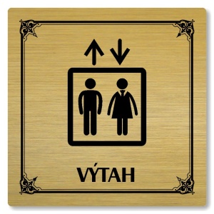 Výtah, 100x100mm, zlatá, Nebraska